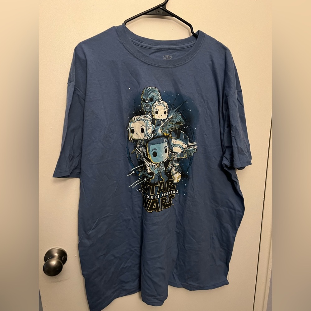 Funko Pop‎ Star Wars The Force Awakens-Smugglers -Blue T-Shirt Size 3XL